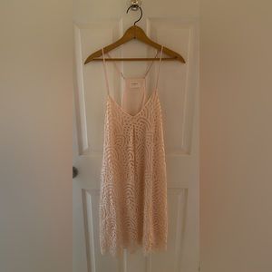Everly Nordstrom Lace Pink Dress Size L EUC